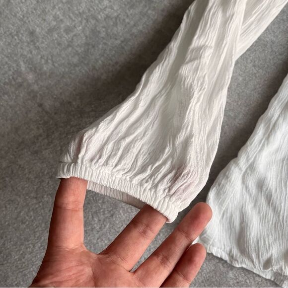 Topshop Open Shoulder Wrap Blouse - Picture 11 of 11